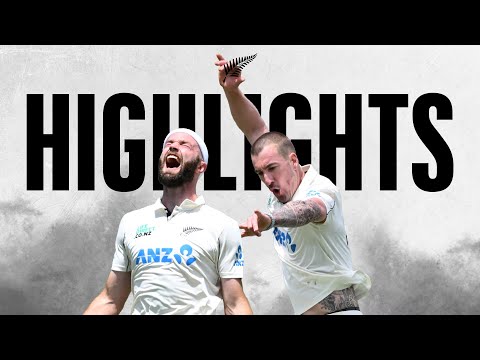 Strong Bowling Effort on Day 1 | Highlights | New Zealand v West Indies | 2nd Test Day 1