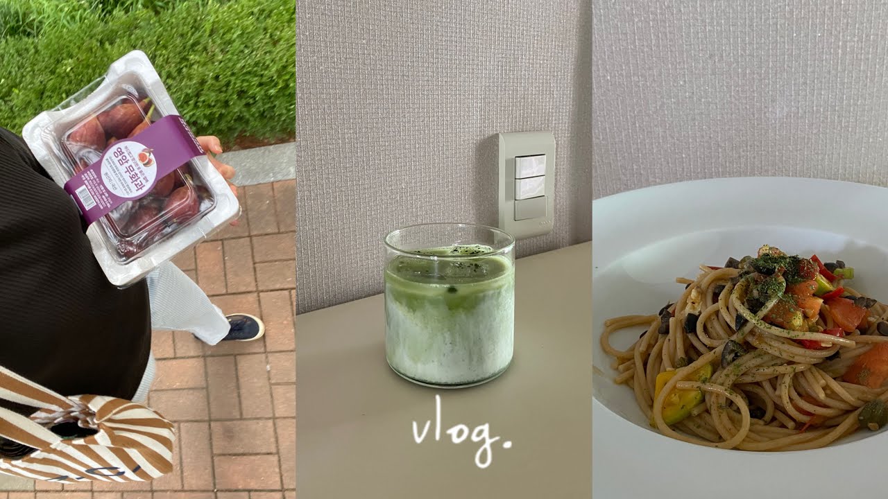 [vlog] 푸타네스카 | 얼그레이 복숭아 | 말차라떼 | orosi 무화과&wine |명동교자 2호점 | 제철코어 영암무화과와 여행준비 아이템 소개