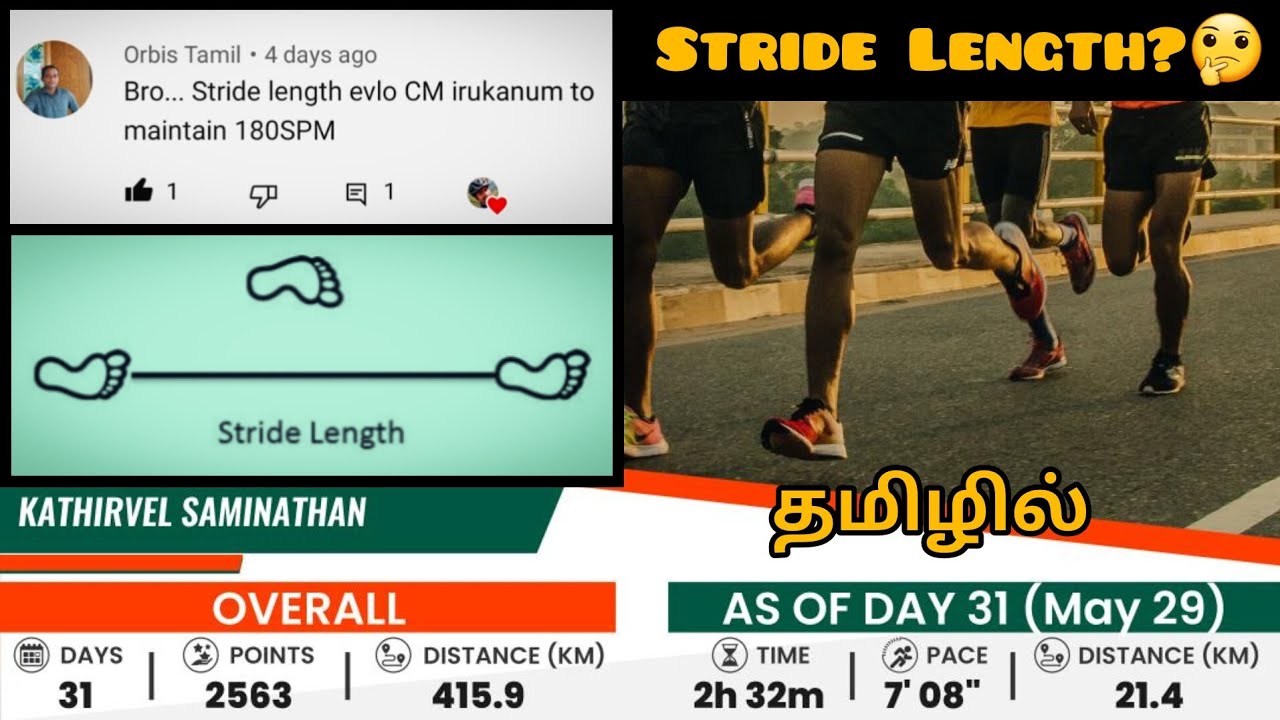 Day 31 100 Days Stride Length Explained In Tamil Marathon Training day-31-100-days-stride-length-explained-in-tamil-marathon-training
