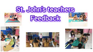 Feedback from st. John's school teachers / Montessori 5 days workshop/ IMTI Salem