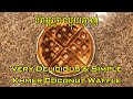   very delicious  simple khmer coconut waffle