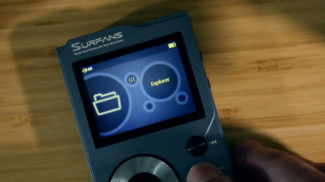 SURFANS F28 HiFi Bluetooth Mp3 Player: High Res Lossless Output | 3.5 inch touchscreen | Up to 512GB