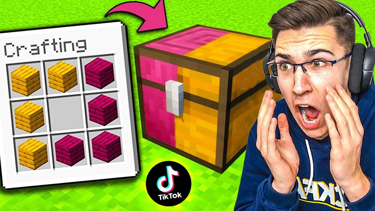 TESTIRAM MINECRAFT TIK TOK LIFE HACKOVE!!