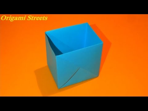 Origami box. Hoe maak je een doos uit papier