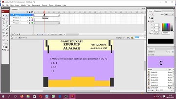 Tutorial Membuat Game QUIZ dari Apk Adobe Flash CS3 || MMB.ICT