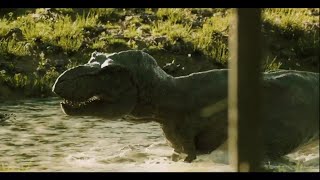 Trex attacks the raft scene | Jurassic world 3D animation