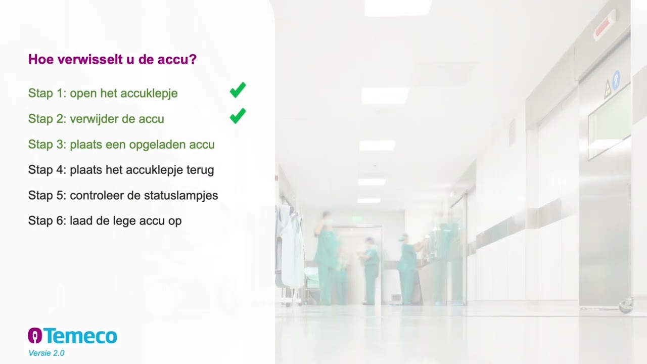 Instructievideo SenseLink 4 - accu verwisselen