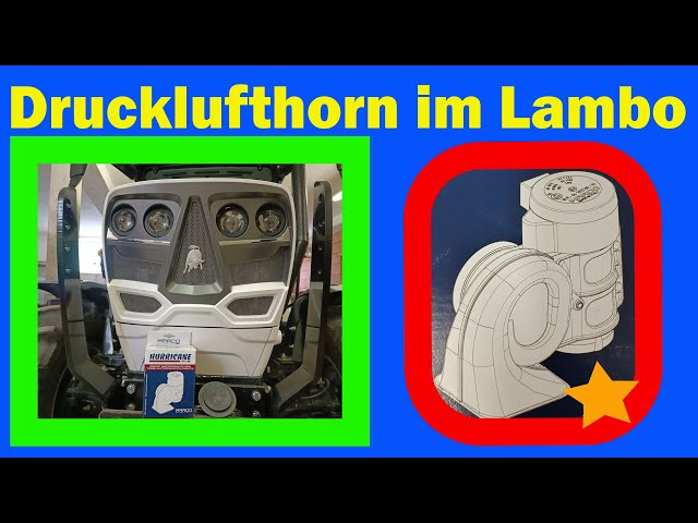 Drucklufthorn wo und wie montieren?