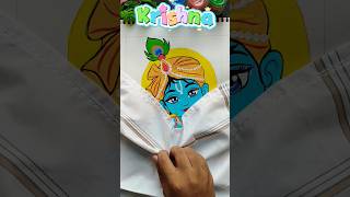 Easy Little Krishna Colouring Tutorial 🎨✨ Step by Step Cute Laddu Gopal Drawing for Beginners 💙🪔 #yt