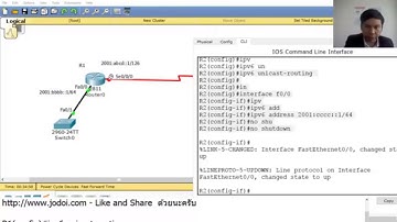 Facebook Live ทบทวน IPv6 Static Route และ OSPFv3 โดย Mr.Jodoi