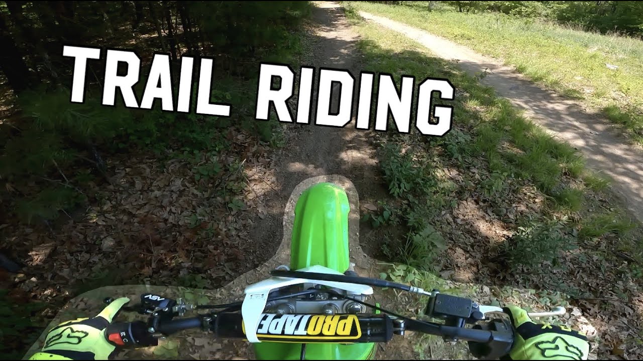 Riding Trails on a KLX 140 G YouTube