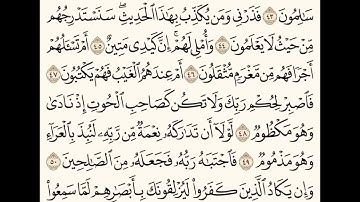 سورة القلم (٤٣-٥٢) للشيخ المقرئ عبدالقادر العثمان ..