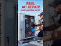 AC Complete Repair | Gas Pipe Brazing + Electrical Fault Fix | Professional HVAC Service !