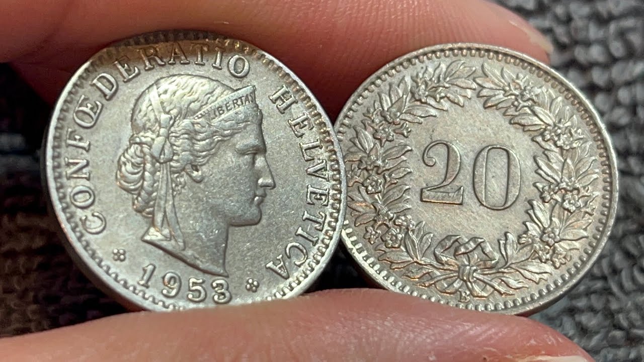 1953 Switzerland 20 Rappen Coin • Values, Information, Mintage, History,  and More