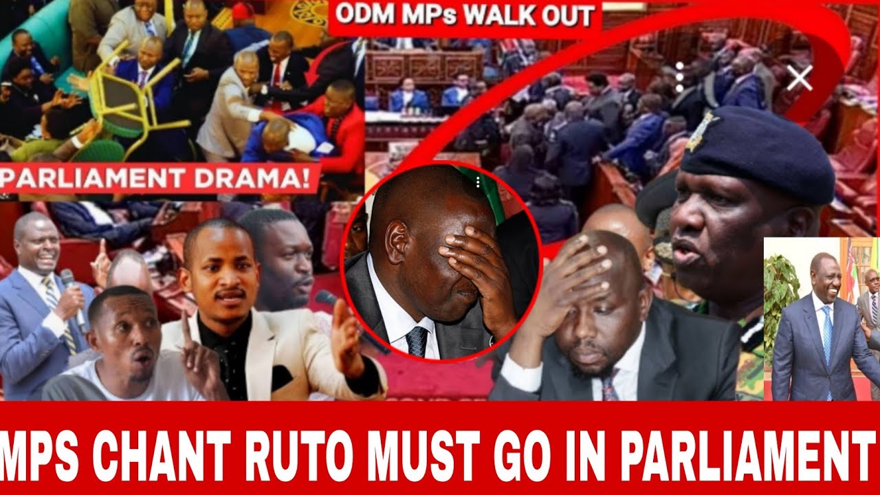 Happening now!CHAOS IN PARLIAMENT AS MPS CHANT RUTO MUST GO CAUSING PANIC~SPLIT IN UDA GOVERNMENT 
