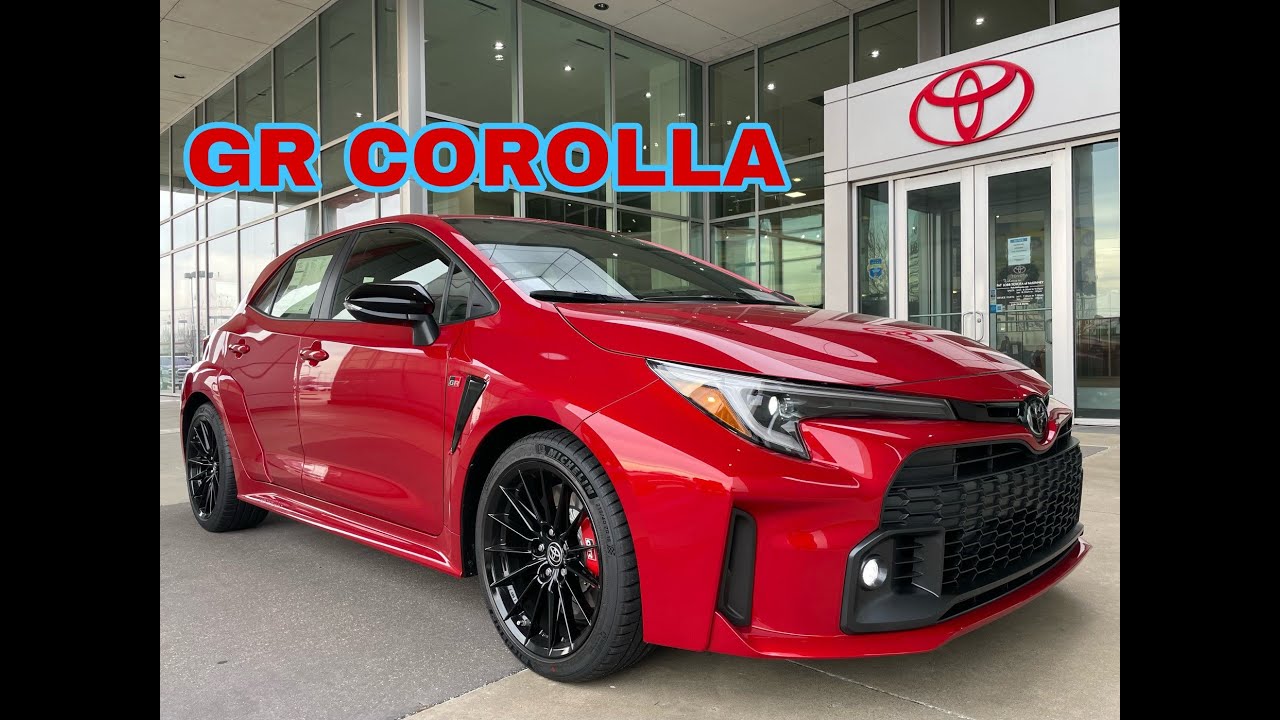 2023 TOYOTA GR Corolla in Supersonic Red walk around video pictorial