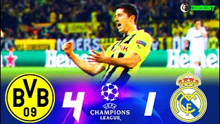 Borussia Dortmund 4-1 Real Madrid - 2012/13 - Lewandowski Scores 4 Goals - Extended Highlights - FHD