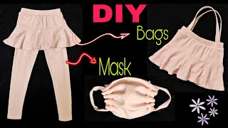 How To Make Easy Hand Bag At Home From Old Clothes | DIY Face Mask No Sewing | Old Cloth Reuse Ideas