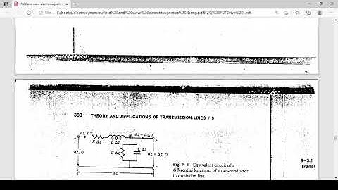 GENERAL TRANSMISSION LINE EQUATIONS//THEORY AND APPLICATIONS OF TRANSMISSION LINES//ELECTRODYNAMICS