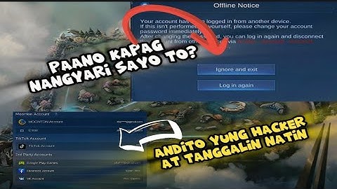 Solved 2024 !!! Your Account has been logged in from another device mlbb 2024