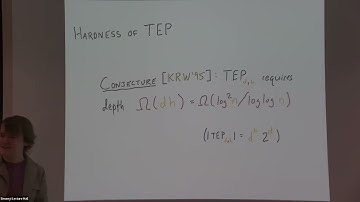The Tree Evaluation Problem: Context and Recent Results - Ian Mertz