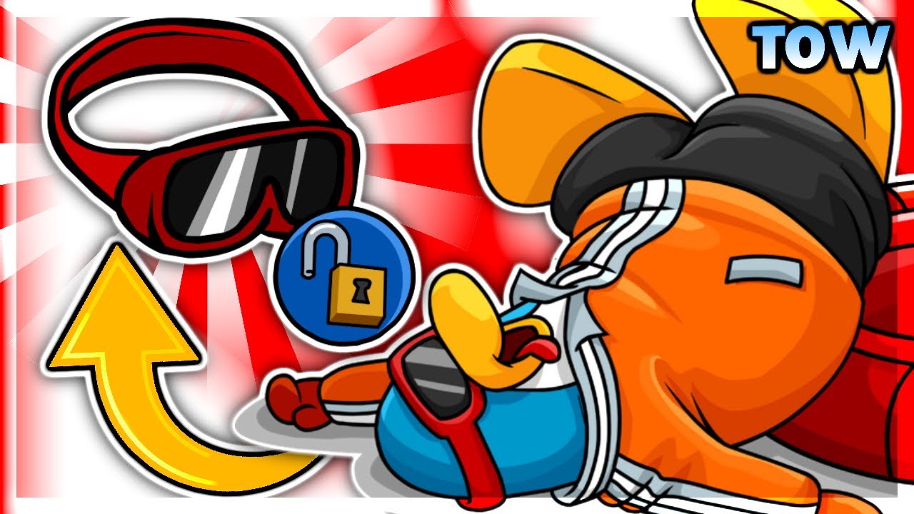 🔓 RED SKI GOGGLES CODE 🔓 | Club Penguin Rewritten