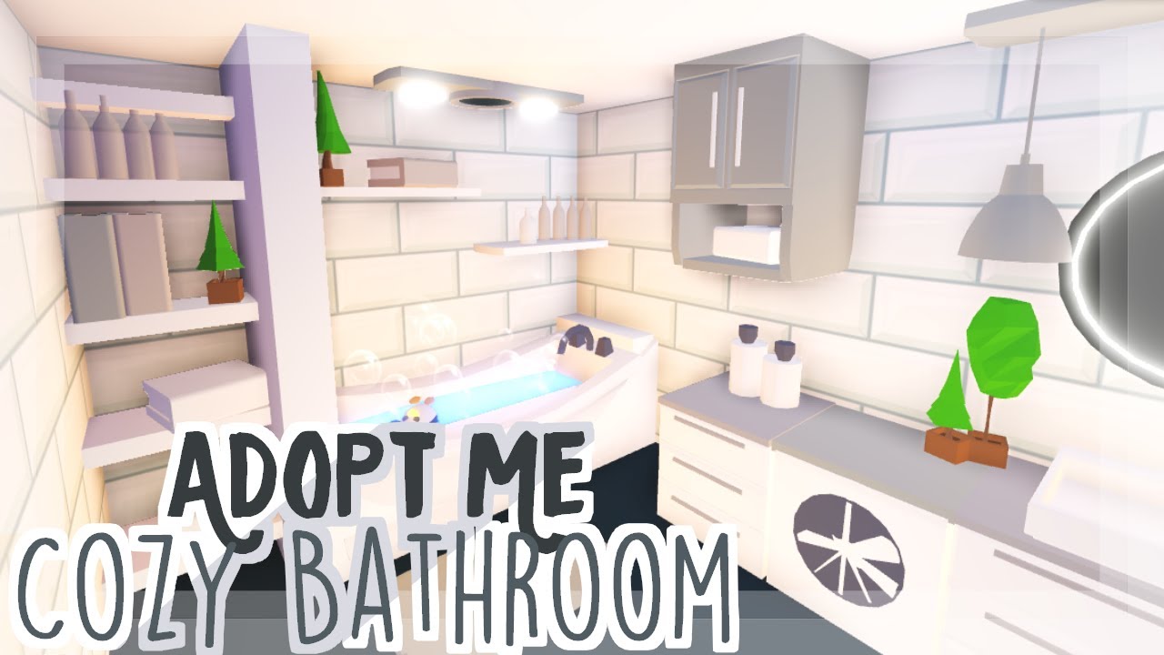 Cozy Neutral Bathroom Adopt Me Speedbuild Youtube - roblox adopt me kitchens