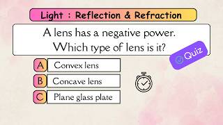 Light Reflection & Refraction Class 10 Physics Quiz 🔥 | CBSE NCERT MCQs | 30 Questions