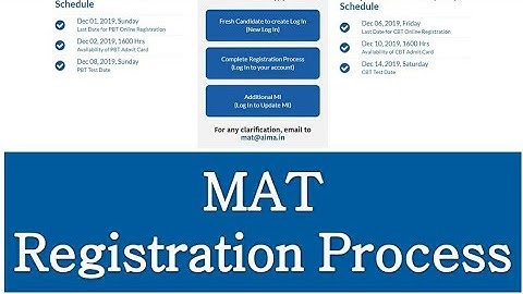MAT 2021 Registration Begins - Know Steps to Register for MAT Exam