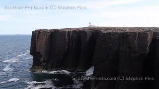 Cliffs and Eshaness Lighthouse Northmavine Shetland Scotland
