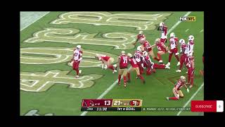 Elijah Mitchell with a very impressive touchdown run!! What a fantastic way to score!!!! Nice run
