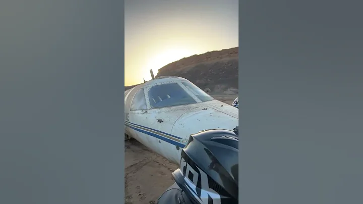 I found a CRASHED plane in the middle of nowhere !!! #shorts #crash