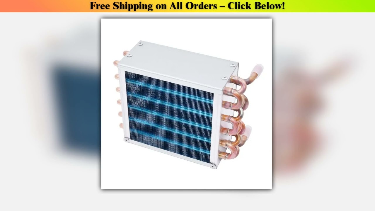 Freezer refrigerator condenser small radiator water-cooled air-cooled  universal homemade finned