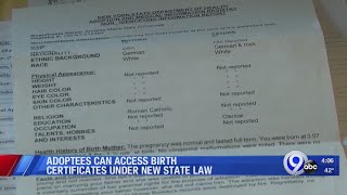Adoptees can access birth certificates under new state law