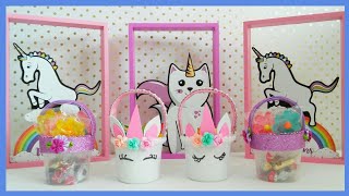 Dulcero con Vasos de Comida Rapida | Dulcero de Unicornio Super Cute