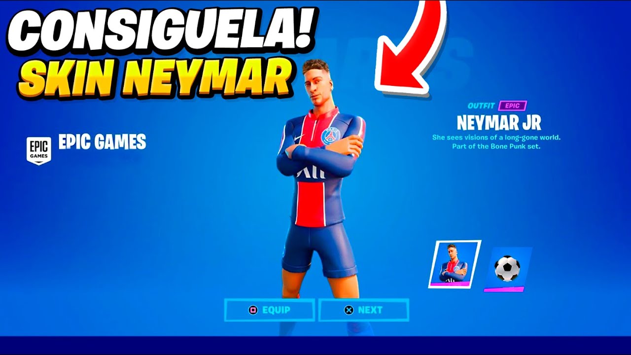 RECOMPENSAS de NEYMAR *DESBLOQUEADAS* en FORTNITE 😱🔥 (GRATIS) SKIN de  NEYMAR JR y RECOMPENSAS GRATIS - YouTube