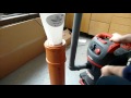 Using a D.I.Y cyclone separator with a Starmix shop vac