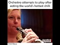 Orchestra attempts to play after eating the world's hottest chilli