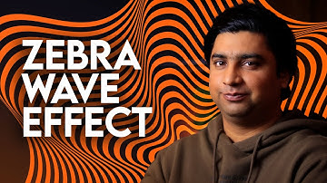 Zebra Wave Text Effect in Adobe Illustrator Tutorial - Urdu Hindi