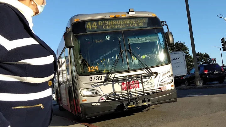 SF Muni 2013 New Flyer XDE40 8739 on Route 44-O'Shaughnessy