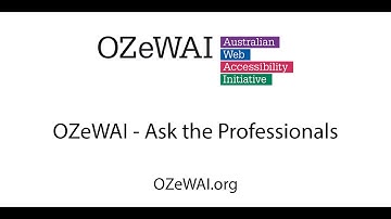 OZeWAI   Ask the Professionals   15 February 2023