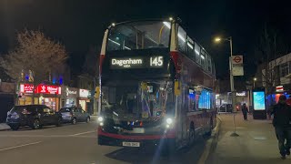 *New Livery* Journey on Stagecoach London Route 145 towards Leytonstone. E400H MMC 12400 (YX16 OHS)