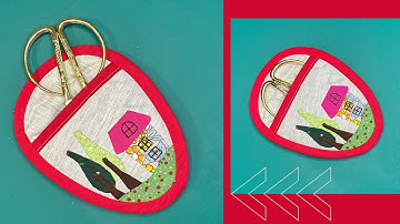 How to sew easy scissors case for beginners | scissors case | easy diy scissors case | patchwork