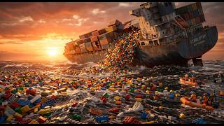 Realistic LEGO Ship Sinking Simulation | 8K 3D CGI Animation