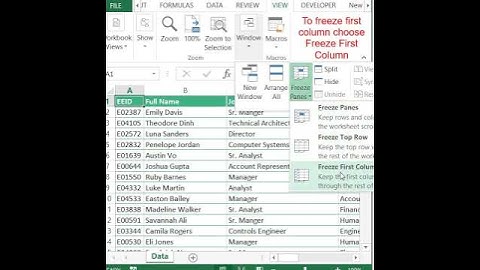 Tips & Tricks for Freeze Rows and Columns in Excel #shorts #excel #tips #tricks #rows #freeze