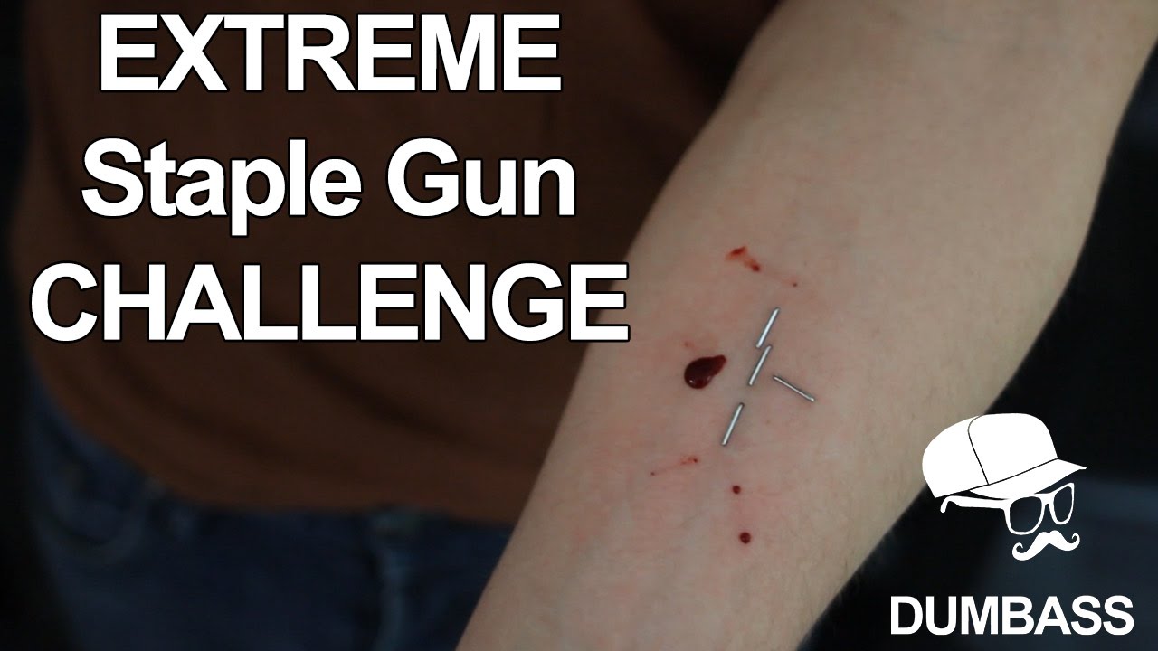EXTREME Staple Gun Challenge YouTube