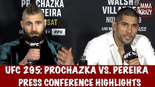 Jiri Prochazka vs. Alex Pereira Press Conference Highlights UFC 295