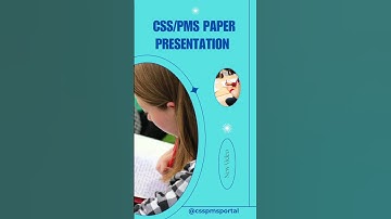 Presenting CSS PMS Paper | Learn how CSS Topper Attempts Paper | #css | #Shorts | #Viralshorts