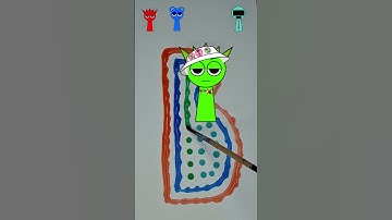 ASMR Color Mixing #sprunki #satisfying #asmr #color #oddlysatisfying