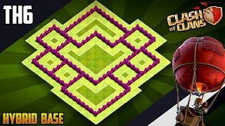 New Epic TH6 HYBRID/TROPHY Base 2019!! COC Town Hall 6 (TH6) Hybrid Base Design - Clash of Clans